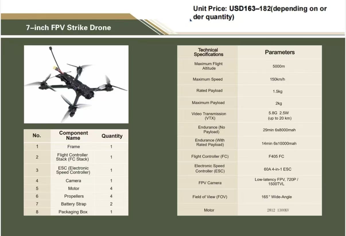 7-inch FPV Strike Drone